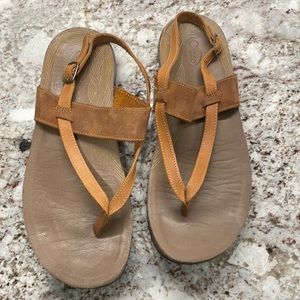 Chaco Maya sandals , tan leather, size 9